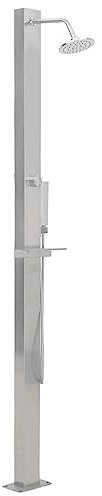Genérico Ducha de Exterior de Acero Inoxidable Recta,Accesorios para Piscinas y spa-48198