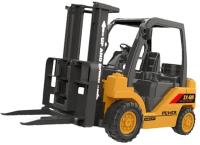 Perfeclan Carrello elevatore a Giocattolo Veicolo di ingegneria Giocattolo Collezione Portatile Modello di Veicolo per Camion da Magazzino, per Regalo per