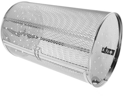 CIYODO Panier Rotatif pour Rôtissoire en Acier Inoxydable Argenté