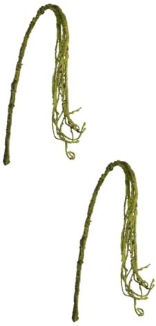 Milisten 2 Pièces Lézard Escalade Aménagement Paysager Terrarium Conteneur Vif Reptile Décor Terrarium Fausse Plante Ménage Fausse Plante Approvisionnement Suspendu Reptile Décor