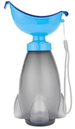 600 ml Urinflasche Tragbare Urinal Toilette männliche Urinflasche | Urinflaschen mit Schraubdeckel Wee Potty, Auto Reise Urinflasche - Ergonomische auslaufsichere Urinflasche Hohe Kapazität mit