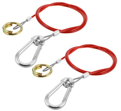 DRESSOOS 2stücke Anhängerbremse Abreißschalterkabel Anhänger-abreißkabel Mit Hakendesign Für Anhänger-notbremskabel Und Anhänger-bremssteuerkabel Sicherheitssystem Für Camping Und Wohnmobil