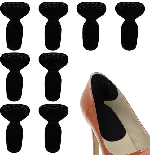 Dalababa 4 Paires Protege Talon Chaussure, Antidérapant Auto-Adhésifs Coussinet Talon pour Chaussure Trop Grande, Évite les Frottements et les Ampoules de Hommes et Femmes