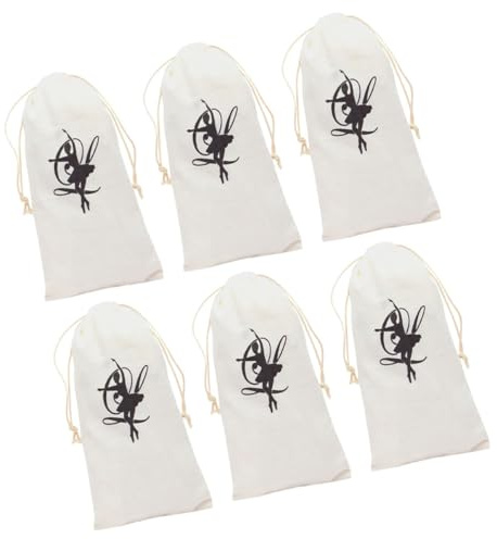 Supvox 6stücke Canvas Tanzschuhtasche mit Kordelzug Waschbare Aufbewahrungsbeutel für Ballettschuhe Schuhbeutel für Reisen Vielseitige Schuhbeutel für Tanzschuhe