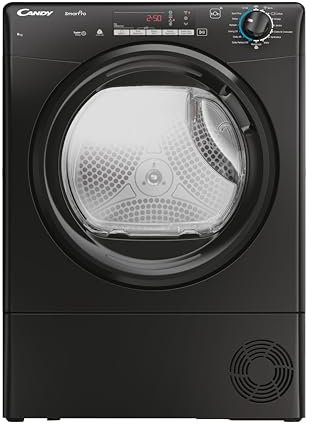 Candy CROE C9TBEB-80 Condenser Tumble Dryer, 9kg load, Black