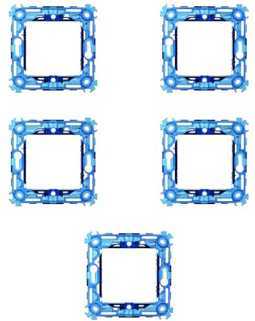 CONFEZIONE DA 5 SUPPORTI A 2 MODULI, PER CASSETTA SCATOLA TONDA 502, PER PLACCA A 2 POSTI, COMPATIBILE CON VIMAR ARKE', SERIE CIVILE, MASCHERINA