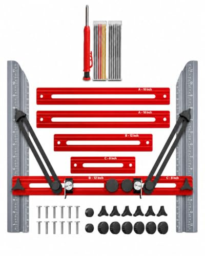 SNEZHANA Strumento di misurazione multiuso per gradini, strumento di misurazione per gradini, per layout accurati delle scale