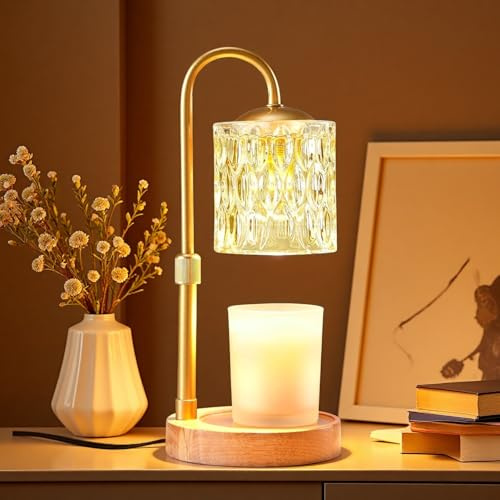 Beautiful Candle Warmer Lamp with Timer Dimmer, Dimmable Height and Brightness Adjustable, Birthday Gifts , Electric Wax Melt Warmer For Scented Jar Candles, Home Bedroom Decor Decorative Decoration