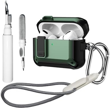 [4 in 1]Lock Cover compatibile con AirPods Pro 3 con portachiavi