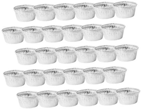 DEARMAMY 40 pezzi Stampi per Muffin Usa e Getta in Alluminio Contenitori per Dolci Leggeri e Compatti per Torte Crostate e Cupcake Adatti per Casa Ristorante e Pasticceria