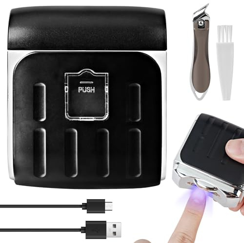 Coupe Ongle Electrique, Rechargeable USB Coupe-Ongles Automatique avec 3 Vitesses Ponceuse à Ongles avec Lumière LED Lime à Ongles électrique pour Bébé et Adulte