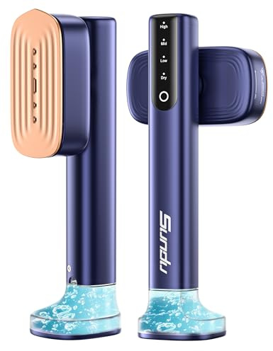 Sundu Steamer, 15s Heat-up, 180ml, Gloves, 35min for Travel & Home | Portable handheld garment steamer, 180ml water tank, includes ironing gloves, 35 minutes of continuous steam