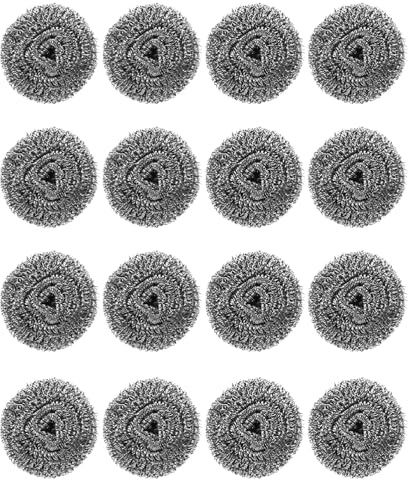 CALLARON 20pcs Powerful Cleaning Steel Wool Metal Wire Dishcloth for Kitchen Scrubbing Pots and Pans Dish Washing Scrubbers Steel Wool Scrubber