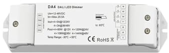 Controller LED DC12-48V Dimmer DALI a tensione costante da 1/4 canali Uscita DA1/4 P Push Dim Protezione multipla(DA4)