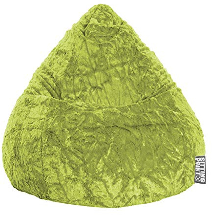 Sitzsack Fluffy L ca. 120 Liter grün (bis ca. 7 Jahre)