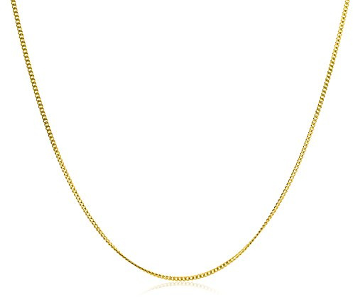 Miore Kette Gelbgold 9 Karat / 375 Gold Kette Panzerkette 45 cm