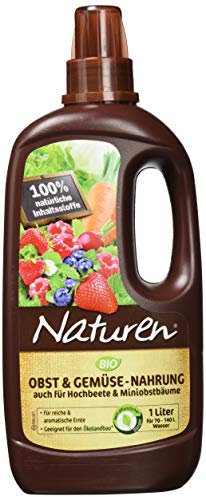Substral Naturen Bio Obst & Gemüse Nahrung, Organischer Flüssigdünger für alle Obst- & Gemüsepflanzen, 1 L