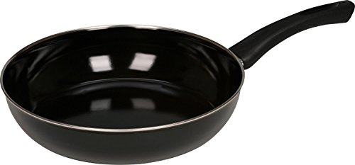 Riess, 0042-022, Gourmet Pfanne Ø 24cm, Classic, SCHWARZEMAILLE, Schwarz, Volumen (empf.): 1,5 Liter, Herstellung in Österreich, LBH: 43,4x25,3x7,2cm, 1,235kg, Emailliert