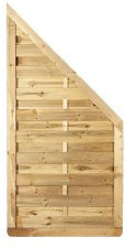 Sichtschutzzaun Holz massiver Balkon Windschutz Maß 90 x 180 auf 90 cm (Breite x Höhe) aus Kiefer/Fichte Holz, druckimprägniert Bremen
