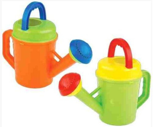 PACK OF 6 - Children's Toy Watering Can Large - Assorted Colours