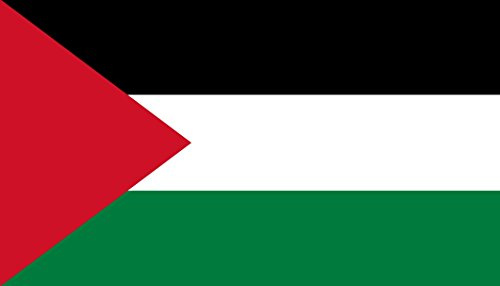 Karabu Bandiera Palestina cm 90 x 150 cm in Tessuto