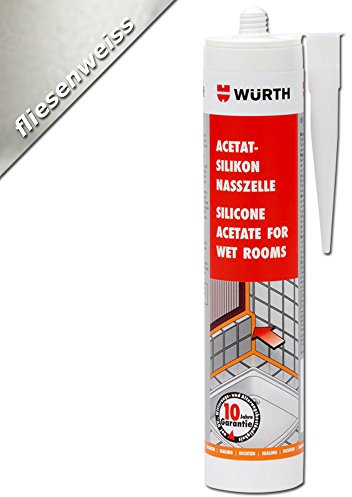 Würth Acetat - Silikon Nasszelle Fliesenweiss 310 ml Kartusche