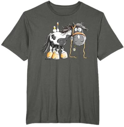 Süßer Schecke I Pferd Pony Cartoon I Pferde Fan Fun T-Shirt