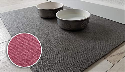 SanoZoo, die Napfunterlage! Öko-TEX - Made in Germany - Futtermatte für Katzen 30 x 40 cm Rot