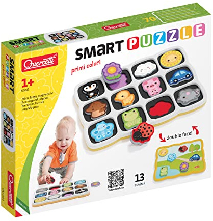 Quercetti - Smart Puzzle Erste Farben und Wörter - Spiel für Frühkindliche