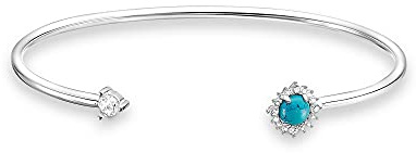 THOMAS SABO Armreif türkiser Stein 925 Sterling Silber AR107-405-17-L15,5