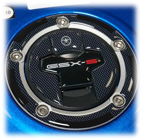 LABELBIKE 3D Motorrad Tankdeckelaufkleber kompatibel mit Suzuki | GSX-S 1000 2021, Harzschutz, Kratzfestigkeit, Dekoration