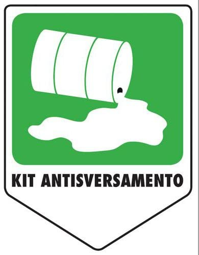 NEW CARTELLO SEGNALETICO - Kit Anti sversamento - Adesivo Extra Resistente, Pannello in Forex, Pannello In Alluminio (PANNELLO IN ALLUMINIO 20X31 CM)