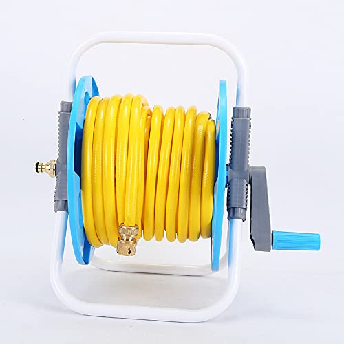 TOTMOX Enrollador de Manguera, Soporte de Almacenamiento de Tubo para Carrete de Manguera de Agua de Jardín, Soporte de Almacenamiento Portátil de 45 m