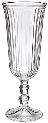 Nordring Retro Champagner-Gläser Sektkelche mit Stiel dickwandige spülmaschinenfeste Sektgläser Nostalgie 120 ml, transparent, Glas, fasst ca. 120 ml