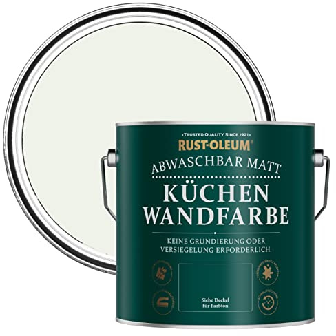 Rust-Oleum abwaschbare matte, geruchsarme weiß Küchenwandfarbe - Milchschaum 2,5 Litres