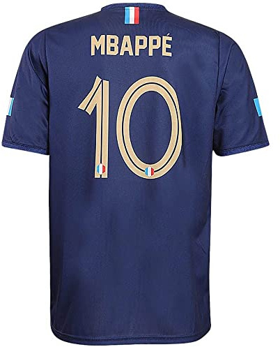 Frankrike Fotbollströja Mbappe Hemma 2024-2026 - Barn och Vuxna - Pojkar - Fotbollsutrustning - Fotbollspresenter - Sport-T-shirt - Sportkläder - Storlek 140