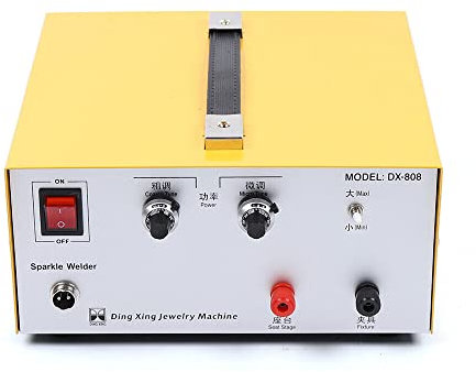 SHZICMY 80A Dx-808 Pulse Spot Welder Schmuck Punktschweißmaschine Punktschweißgerät Gold Silver Jewelry Welding Machine Tool Elektrische Lötmaschine Schmuckschweißimpuls L@ser Spot Schweißgerät