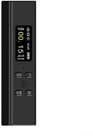 DAZZLEEX Geiger Contatore di radiazioni nucleari, contatore Geiger Contatore di radiazioni nucleari Tester digitale per radiazioni X-ray Monitor 0-10mSv/h, nero