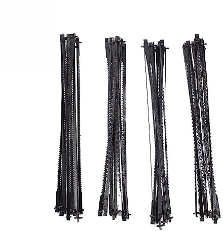 easyhaha Lame de scie à chantourner 48 pièces 105 mm 4 Pouces for MS20 MS20-01 MS51-01 MS52-01 MS53-01 15/18/24 TPI
