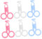 minkissy 6pcs Tweezers Portable Lens Remover Clips for Easy Application and Removal Stylish Colors