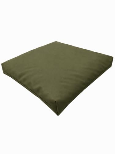 IN WOHO IIN Dekokissen 60x60 cm Grün – Outdoor Kissen wasserabweisend, 10 cm dick, mit Reißverschluss & abnehmbarem Bezug, für Garten, Balkon & Terrasse