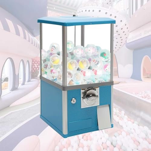 Distributore automatico a gettoni di caramelle – contiene 800-1000 monete, 200 palline di gomma da 4,3 cm o 150 palline di gomma da 4,8 cm – piccolo distributore automatico per bambini – divertente