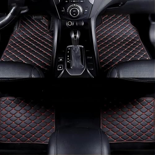 MYJDML Auto Fußmatten für Peugeot 2008 3008 4007 5008 LHD, 5 Sitzplätze Auto Fussmatten wasserdichte Automatten Allwetterschutz Auto Bodenmatte Fußmatten Set Zubehör,C