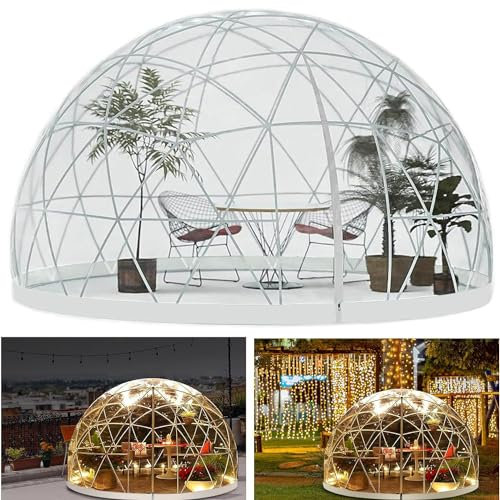 Pop up Gazebo Bubble Tent for 8-10 People, Transparent Bubble Garden Dome Tent, Instant Camping Shelter Tent for Outdoor Activities