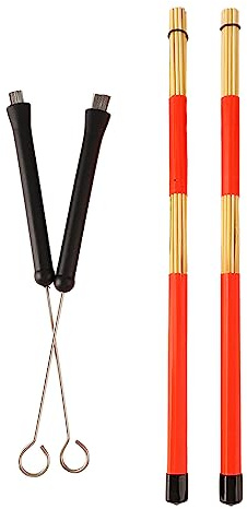 Delaman Lot de 2 maillets de timbales multifonctions en plastique silicone pour marimba et bâton de timbales, idéal pour instruments de percussion