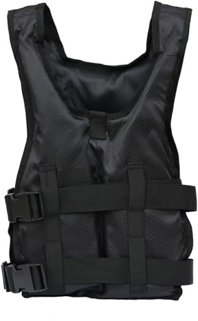 YAMNYSS Schwimmweste Für Erwachsene, Wassersporthilfe Schwimmweste, Leichte Verstellbare Rafting Kajak Paddleboard Weste,Schwarz,One Size