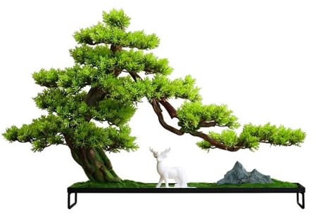 DFHS46JK Planta Artificial Adornos de árbol de simulación for Entrada, Suaves, Decorativos, Manualidades, salón de té, Vitrina Creativa for vinos, Plantas Falsas, Plantas en Maceta Planta en Maceta
