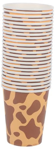VALICLUD Pezzi Cuppa Di Carta Giraffa Potabile Compleanno Picnic Tazzine Da Caffè Da Asporto Coppa Di Acqua Per Feste Da Festa Bicchieri Per Bere Bicchiere Per Bere Carta