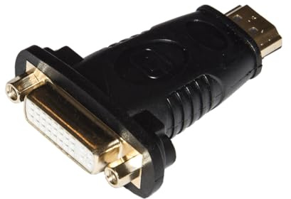 Link LKADAT5903 - Adaptador bidireccional DVI (24+5) Hembra a HDMI Macho - Convertidor de vídeo Full HD 1080p para PC, Monitor, TV y proyector - LKADAT5903