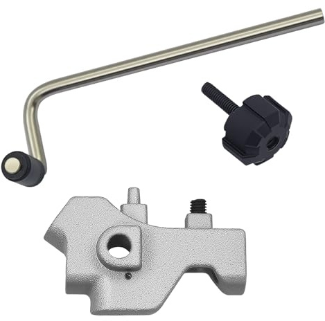 N275350 - Set completo di ricambio per blocco con guida di profondità e pomello, misura di precisione per utensili multifunzione Dewalt 20V e cordless (serie DCS355, DCS356, DWE315K, DCS354)